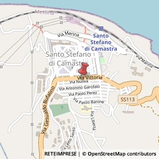 Mappa Via Vittoria, 30, 98077 Santo Stefano di Camastra, Messina (Sicilia)