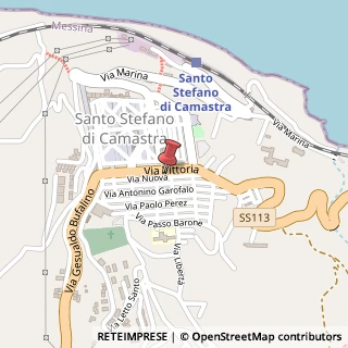 Mappa Via Nuova,  46, 98148 Santo Stefano di Camastra, Messina (Sicilia)