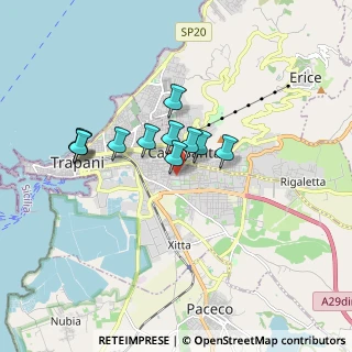 Mappa Via Emilia Romagna, 91100 Trapani TP, Italia (1.44091)