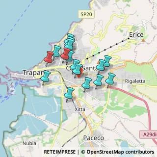 Mappa Via Emilia Romagna, 91100 Trapani TP, Italia (1.44938)