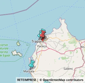 Mappa Via Ammiraglio Rizzo, 91100 Trapani TP, Italia (29.988)