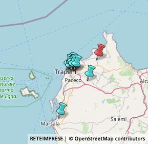 Mappa Via Ammiraglio Rizzo, 91100 Trapani TP, Italia (5.49273)