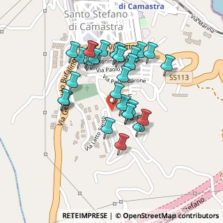 Mappa Via Letto Santo, 98077 Santo Stefano di Camastra ME, Italia (0.22414)