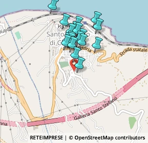 Mappa Via Letto Santo, 98077 Santo Stefano di Camastra ME, Italia (0.4395)