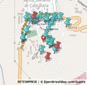 Mappa Via Letto Santo, 98077 Santo Stefano di Camastra ME, Italia (0.22414)