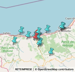 Mappa Via Letto Santo, 98077 Santo Stefano di Camastra ME, Italia (13.15643)