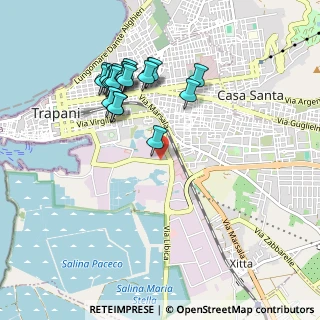 Mappa Via Prima, 91100 Trapani TP, Italia (1.079)