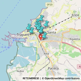 Mappa Via Mauro Rostagno, 91100 Trapani TP, Italia (1.26182)