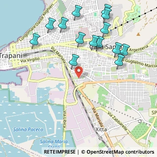 Mappa Via Mauro Rostagno, 91100 Trapani TP, Italia (1.35857)