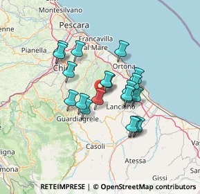 Mappa 66030 Arielli CH, Italia (11.0795)