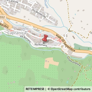 Mappa Vicolo Del Cappellone, 17, 01012 Capranica, Viterbo (Lazio)