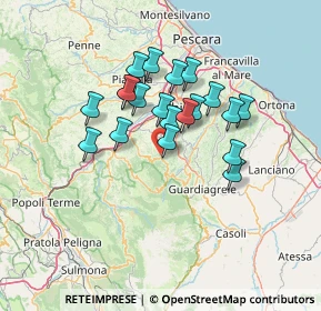 Mappa Frazione Molino, 66010 Roccamontepiano CH, Italia (11.372)