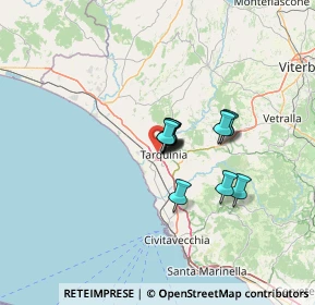 Mappa Via Vecchia Aurelia, 01016 Tarquinia VT, Italia (8.02833)