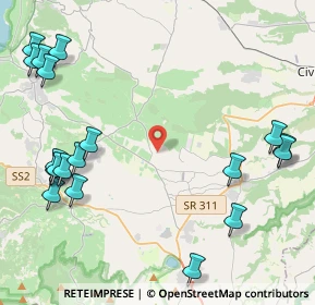 Mappa Via di Vallescura, 01037 Ronciglione VT, Italia (6.1955)