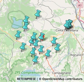 Mappa Via di Vallescura, 01037 Ronciglione VT, Italia (7.655)