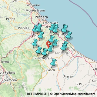 Mappa Via Feuduccio, 66036 Orsogna CH, Italia (10.814)