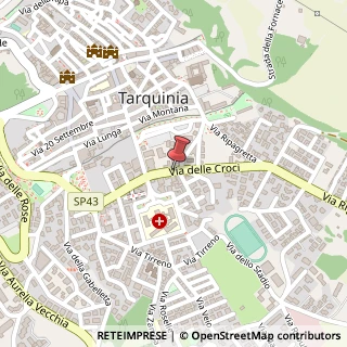Mappa Via Benedetto Croce, 9, 01016 Tarquinia, Viterbo (Lazio)