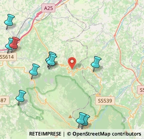 Mappa Via Silvio Mancini, 65025 Serramonacesca PE, Italia (6.08643)