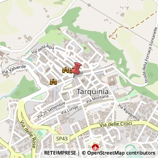 Mappa Via Giuseppe Garibaldi, 3, 01016 Tarquinia, Viterbo (Lazio)