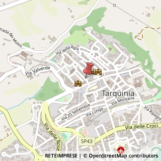 Mappa Via vitelleschi 6/a, 01016 Tarquinia, Viterbo (Lazio)