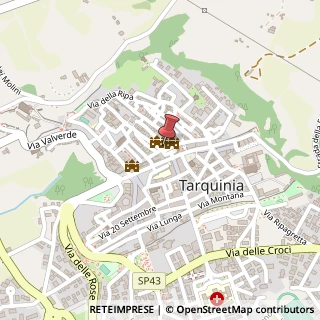 Mappa Via Vitelleschi, 15, 01016 Tarquinia, Viterbo (Lazio)