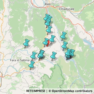 Mappa Località dei Colli, 02030 Poggio San Lorenzo RI, Italia (7.0665)