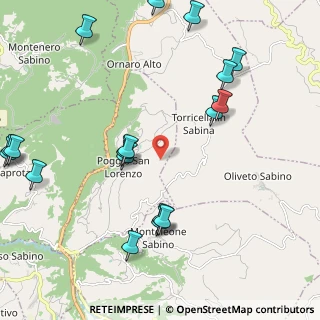 Mappa Località dei Colli, 02030 Poggio San Lorenzo RI, Italia (2.9835)