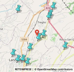 Mappa Via S. Giorgio, 66030 Treglio CH, Italia (2.65833)