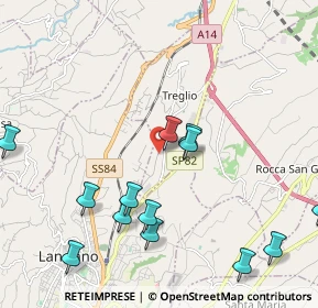 Mappa Via S. Giorgio, 66030 Treglio CH, Italia (2.55462)