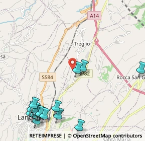 Mappa Via S. Giorgio, 66030 Treglio CH, Italia (3.09733)