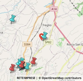 Mappa Via S. Giorgio, 66030 Treglio CH, Italia (3.22364)