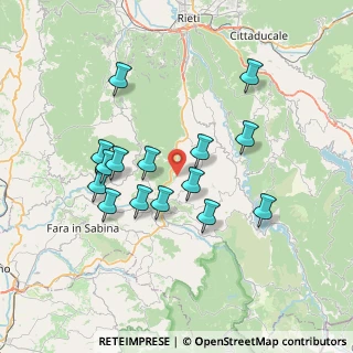 Mappa Via Casette, 02030 Poggio San Lorenzo RI, Italia (7.00067)