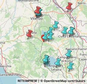 Mappa Via Alcide de Gasperi, 01012 Capranica VT, Italia (16.989)