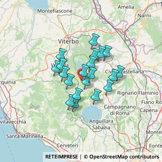 Mappa Località Acquaforte, 01012 Capranica VT, Italia (10.3585)