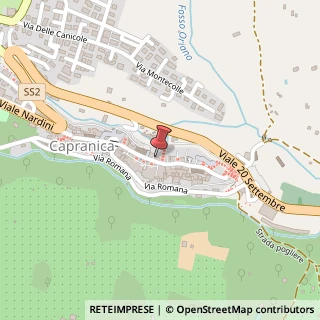 Mappa Via degli Anguillara, 45, 01012 Capranica, Viterbo (Lazio)