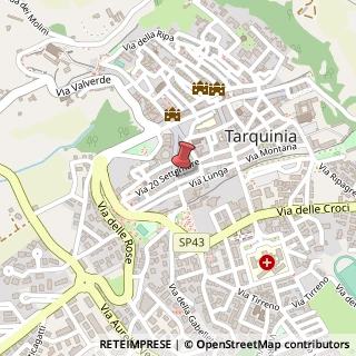 Mappa Via Umberto I, 34, 01016 Tarquinia, Viterbo (Lazio)
