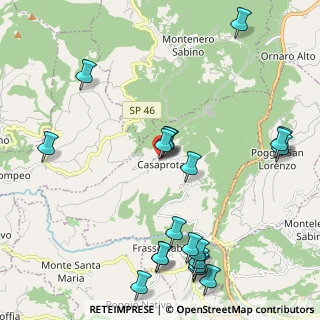 Mappa Piazza del Municipio, 02030 Casaprota RI, Italia (2.765)