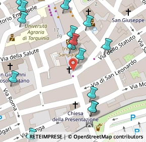 Mappa Via dello Statuto, 01016 Tarquinia VT, Italia (0.1)