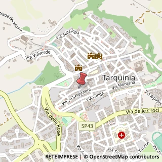 Mappa Via Umberto I,  13, 01016 Tarquinia, Viterbo (Lazio)