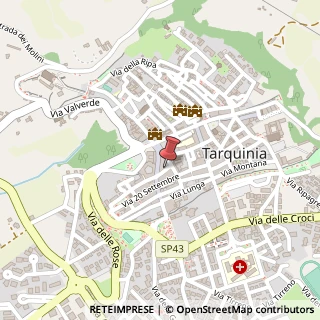 Mappa Via Cesare Battisti, 7, 01016 Tarquinia, Viterbo (Lazio)