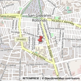 Mappa Via Antonio Rosmini, 32, 71013 San Giovanni Rotondo, Foggia (Puglia)