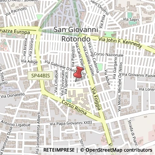 Mappa Via Rosmini,  32, 71013 San Giovanni Rotondo, Foggia (Puglia)