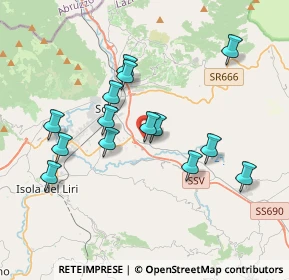 Mappa Via Cretari, 03030 Broccostella FR, Italia (3.66357)