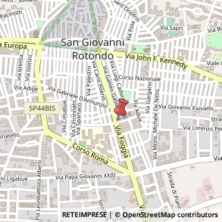 Mappa Via Foggia, 142, 71013 San Giovanni Rotondo, Foggia (Puglia)