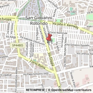 Mappa Via Foggia, 131/A, 71013 San Giovanni Rotondo, Foggia (Puglia)