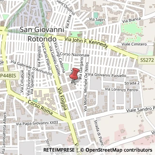 Mappa Via Piersanti Mattarella, 5, 71013 San Giovanni Rotondo, Foggia (Puglia)
