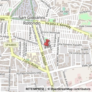 Mappa Via Ildebrando Pizzetti, 3, 71013 San Giovanni Rotondo, Foggia (Puglia)