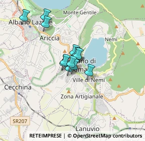 Mappa Via Nenni c, 00045 Genzano di Roma RM, Italia (1.11692)