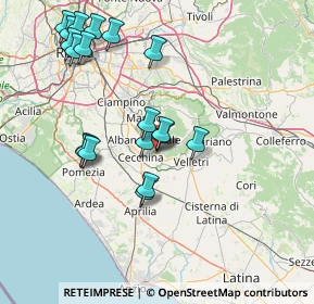 Mappa Via Orlando Bernardi, 00045 Genzano di Roma RM, Italia (16.77842)