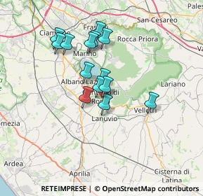 Mappa Via Orlando Bernardi, 00045 Genzano di Roma RM, Italia (5.90857)
